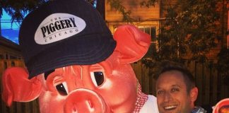 #RibFest2014: Hoof pound with my friend Irving Pork.