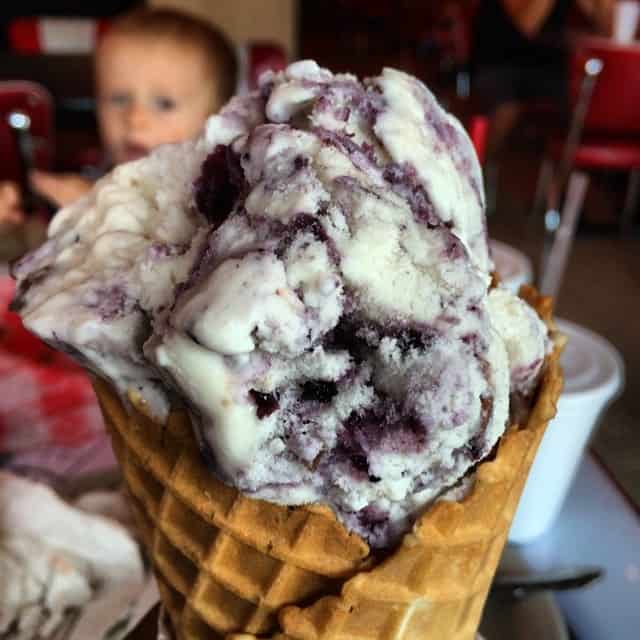 EAT IT: Blueberry Waffle Cone Ice Cream….