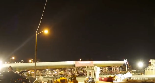 Time Lapse: Highway overpass replaced in one night (VIDEO)