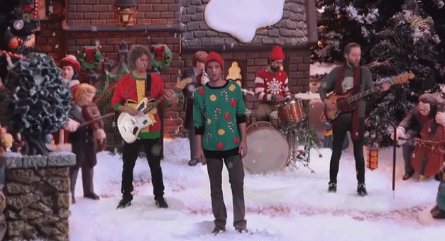 The Killers new Christmas song "Joel The Lump Of Coal" debuts on "Jimmy Kimmel Live"