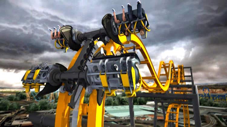 Batman The Ride 4D Roller Coaster Construction Tour at Six Flags Fiesta  Texas