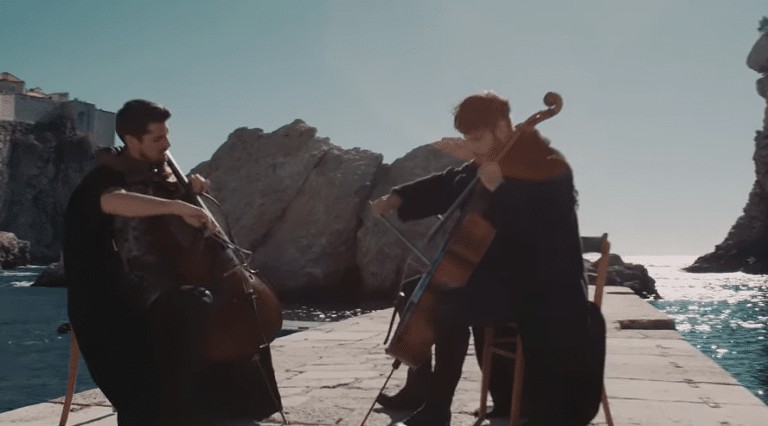 2CELLOS play the Game Of Thrones theme in King’s Landing