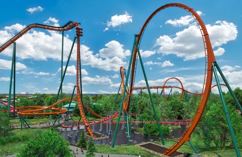 Canada's Wonderland unveils record breaking YUKON STRIKER dive coaster