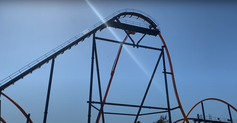 Here’s another update on the Jersey Devil roller coaster construction at Six Flags Great Adventure Here’s another update on the Jersey Devil roller coaster construction at Six Flags Great Adventure
