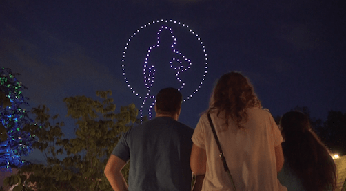 400 drones will light up the skies during Dollywood's Sweet Summer Nights